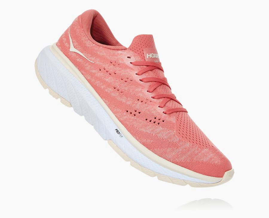 Hoka One One Bezecke Topanky Damske Oranžové/Biele - Cavu 3 - 67845-YTLF